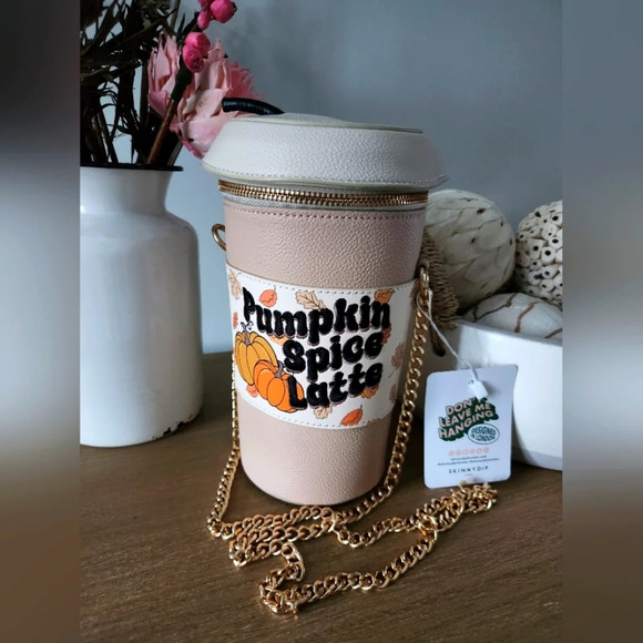 SkinnyDip Pumpkin Spice Latte Crossbody Purse - Picture 1 of 8